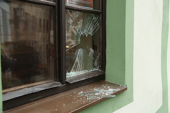 A2B Glass are able to board up broken windows while they are being repaired in Worthing.